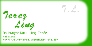 terez ling business card